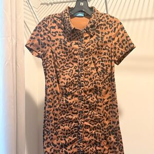 Show Me Your MuMu Leopard Print Mini Dress